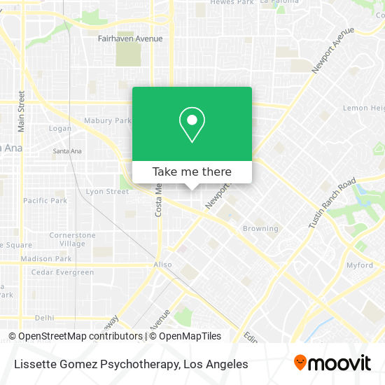 Lissette Gomez Psychotherapy map