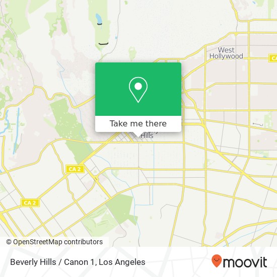 Beverly Hills / Canon 1 map