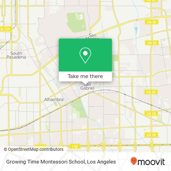 Mapa de Growing Time Montessori School