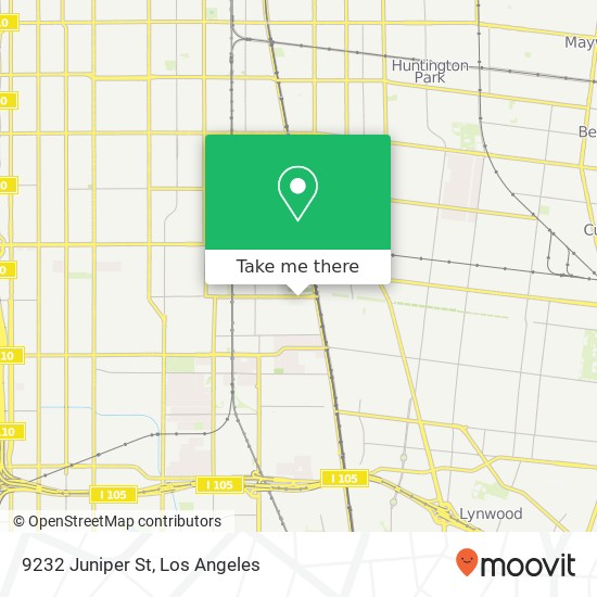 Mapa de 9232 Juniper St