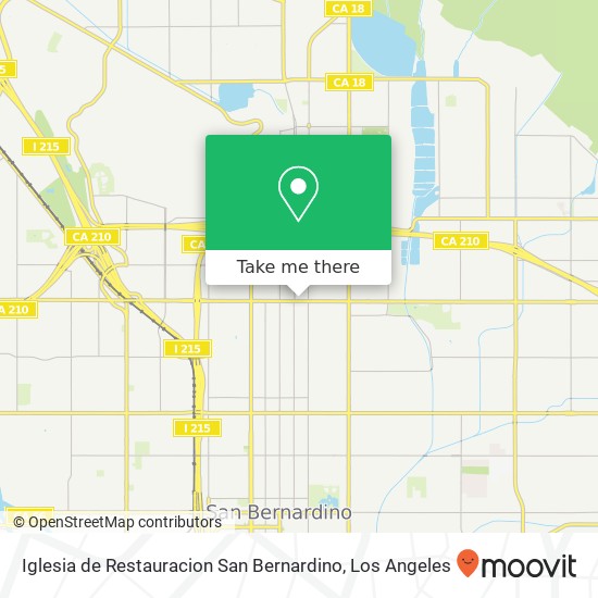 Mapa de Iglesia de Restauracion San Bernardino