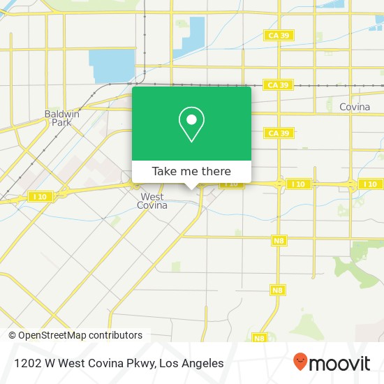 1202 W West Covina Pkwy map