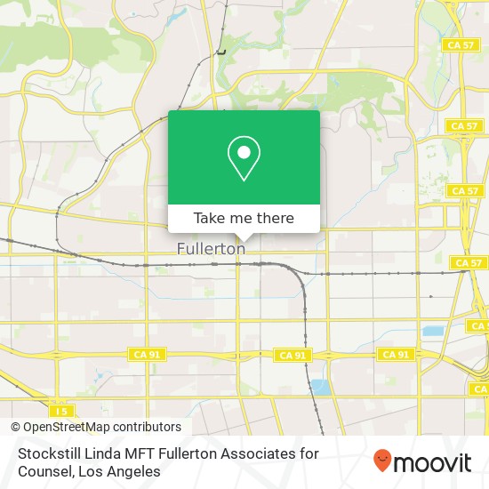 Stockstill Linda MFT Fullerton Associates for Counsel map