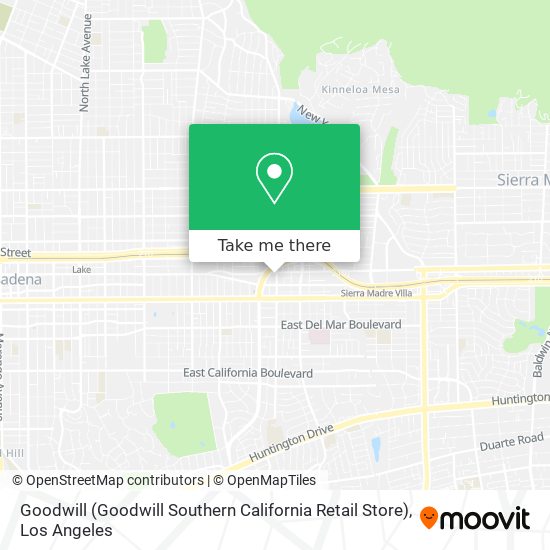 Goodwill (Goodwill Southern California Retail Store) map