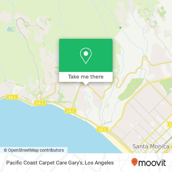 Pacific Coast Carpet Care Gary's map