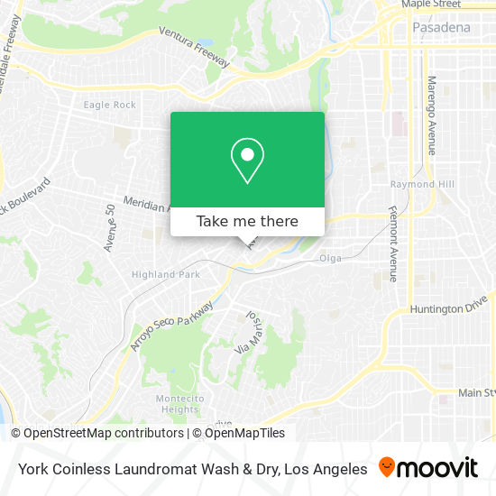 York Coinless Laundromat Wash & Dry map