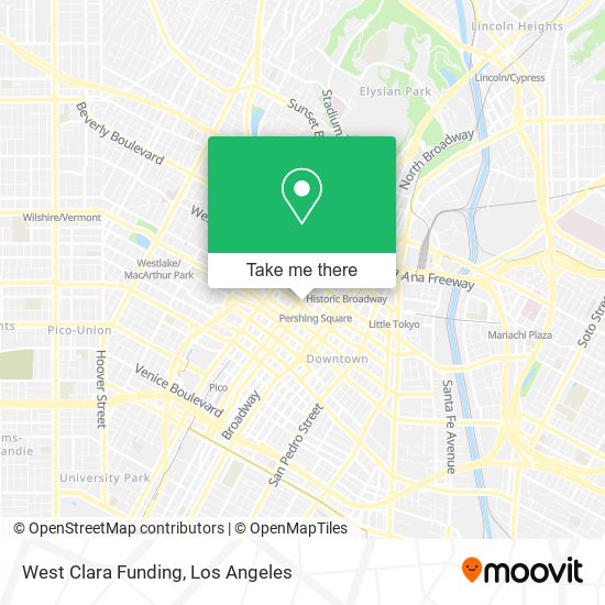 Mapa de West Clara Funding