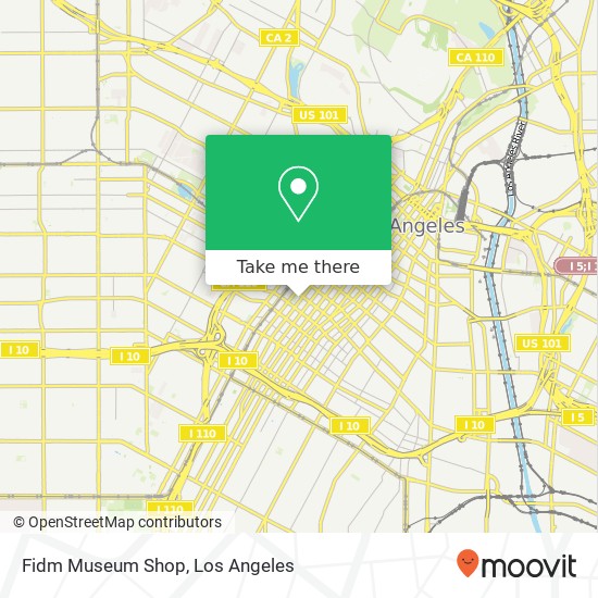 Fidm Museum Shop map