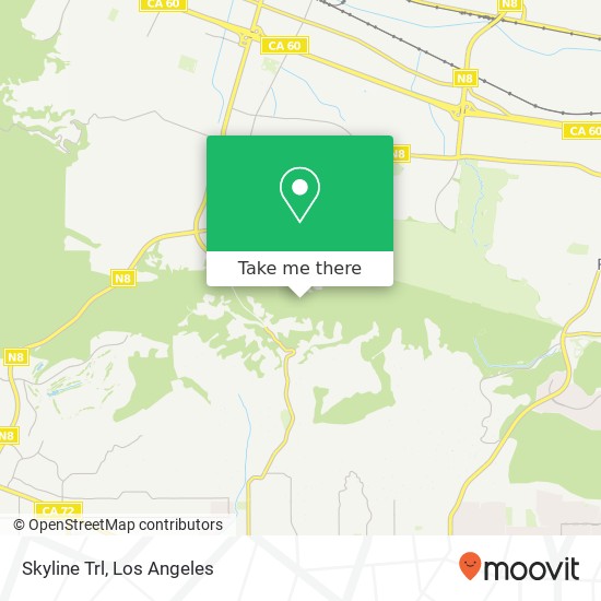 Skyline Trl map