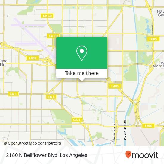 2180 N Bellflower Blvd map