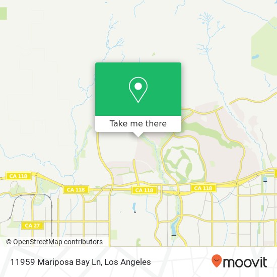 Mapa de 11959 Mariposa Bay Ln