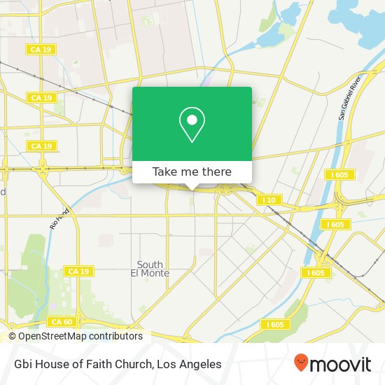 Gbi House of Faith Church map