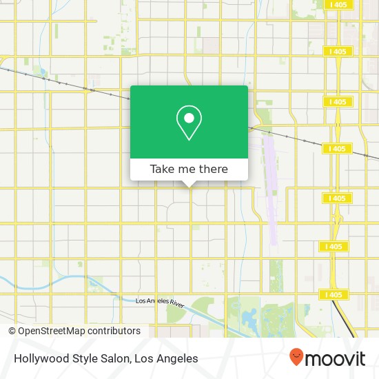 Hollywood Style Salon map