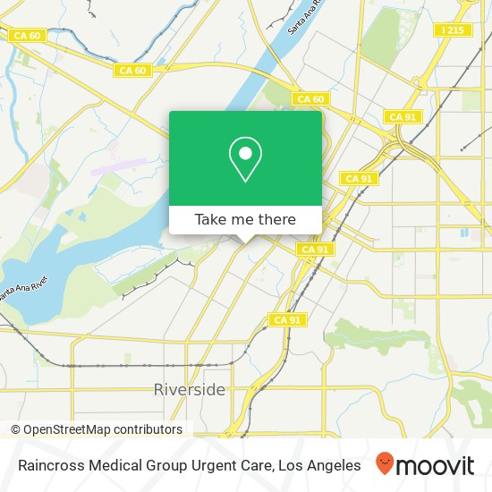 Mapa de Raincross Medical Group Urgent Care
