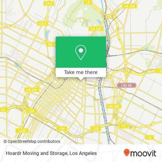 Hoardr Moving and Storage map