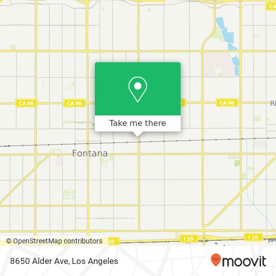 Mapa de 8650 Alder Ave