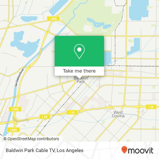 Mapa de Baldwin Park Cable TV