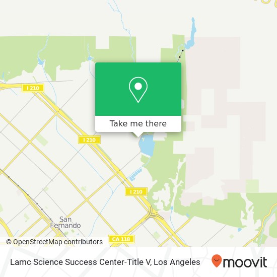 Lamc Science Success Center-Title V map