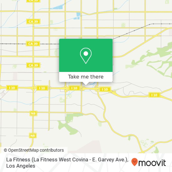 La Fitness (La Fitness West Covina - E. Garvey Ave.) map