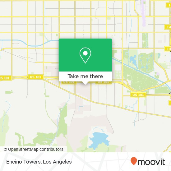 Encino Towers map