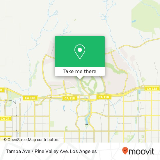 Mapa de Tampa Ave / Pine Valley Ave