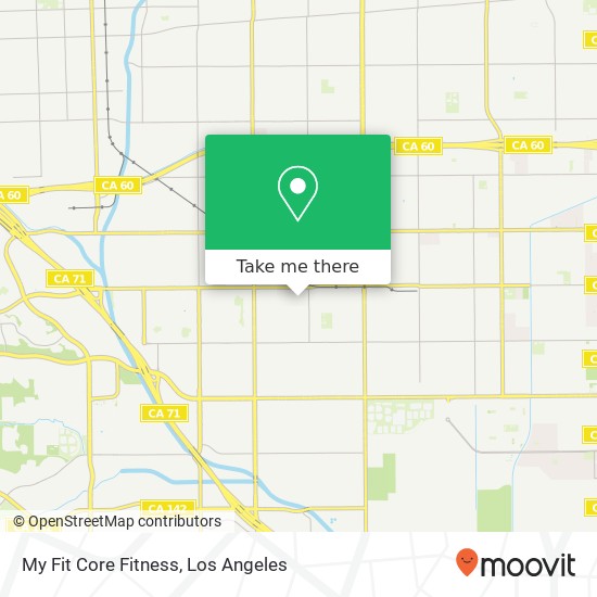 My Fit Core Fitness map