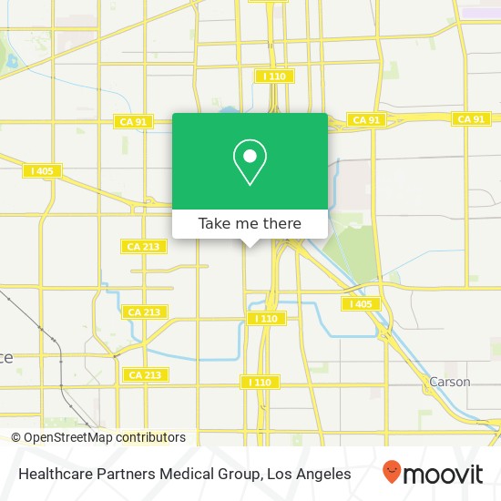 Mapa de Healthcare Partners Medical Group