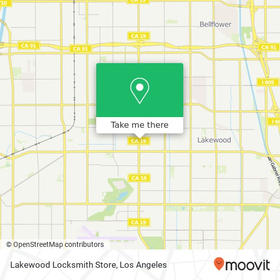 Mapa de Lakewood Locksmith Store