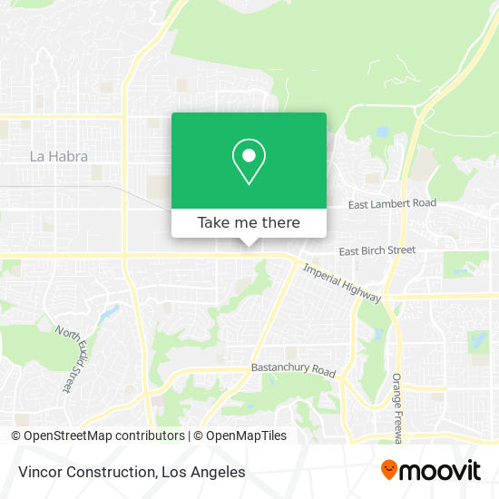 Vincor Construction map