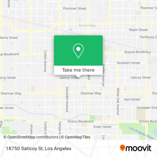 18750 Saticoy St map