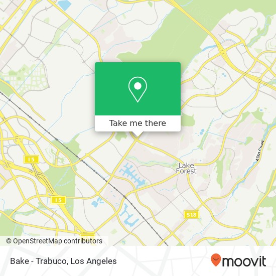 Bake - Trabuco map