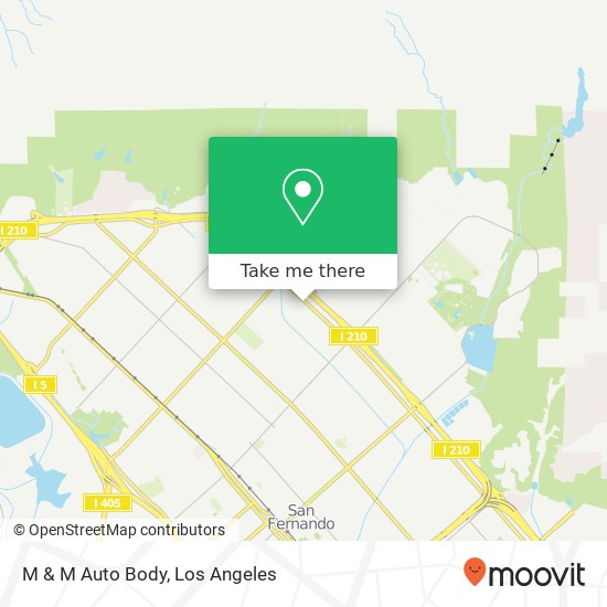 M & M Auto Body map