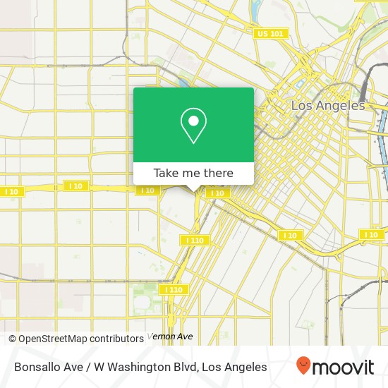 Mapa de Bonsallo Ave / W Washington Blvd