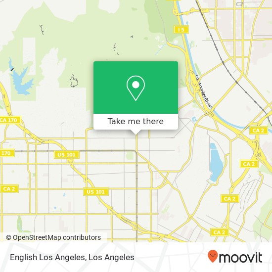 English Los Angeles map