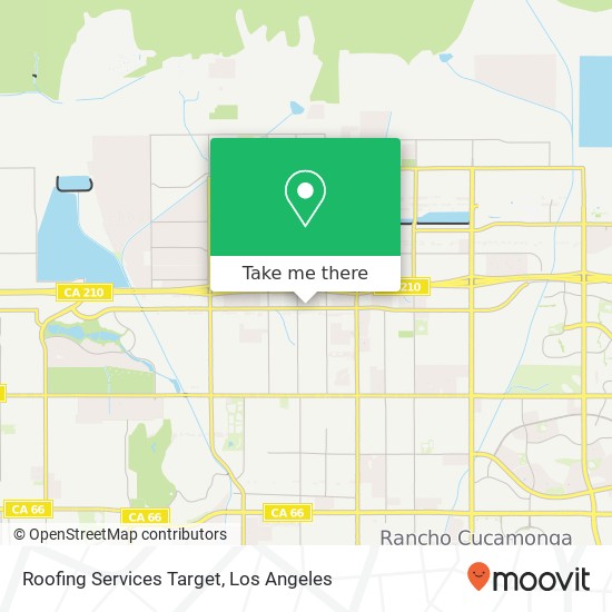 Mapa de Roofing Services Target