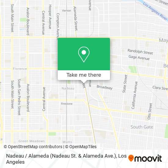 Nadeau / Alameda (Nadeau St. & Alameda Ave.) map