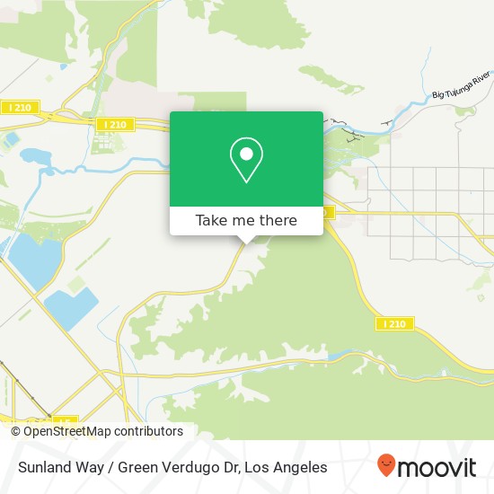 Mapa de Sunland Way / Green Verdugo Dr