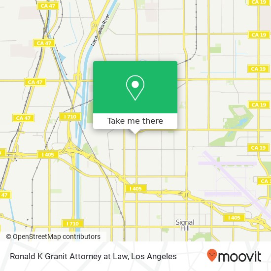 Ronald K Granit Attorney at Law map