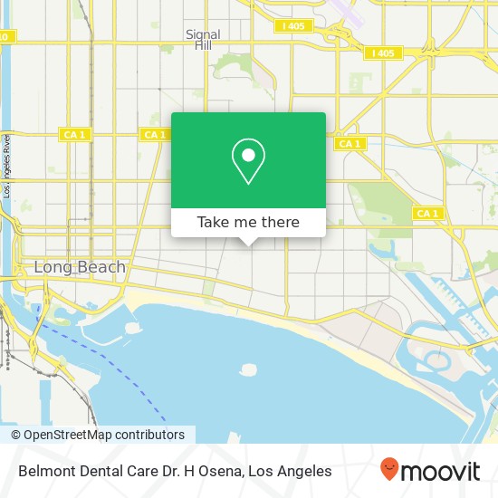 Belmont Dental Care Dr. H Osena map