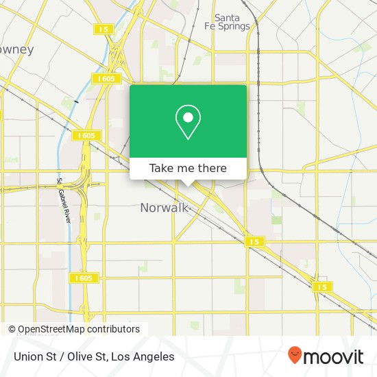 Union St / Olive St map