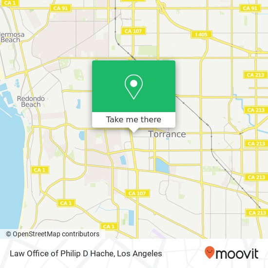 Mapa de Law Office of Philip D Hache