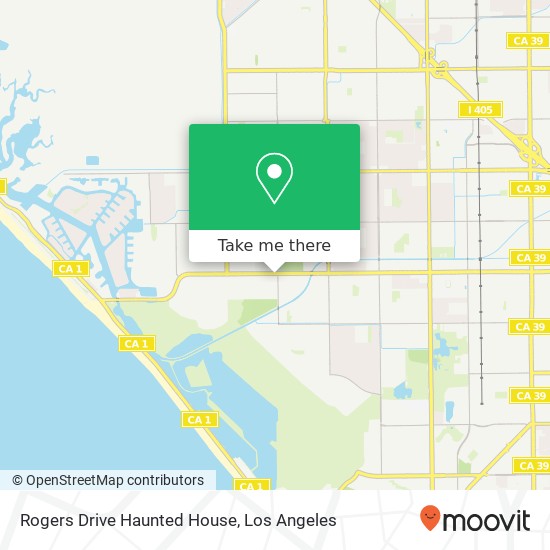 Rogers Drive Haunted House map