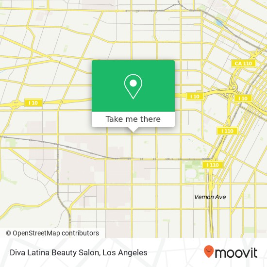 Mapa de Diva Latina Beauty Salon