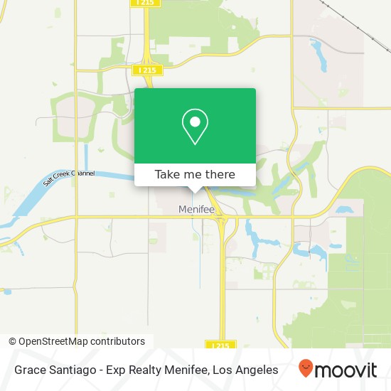 Mapa de Grace Santiago - Exp Realty Menifee
