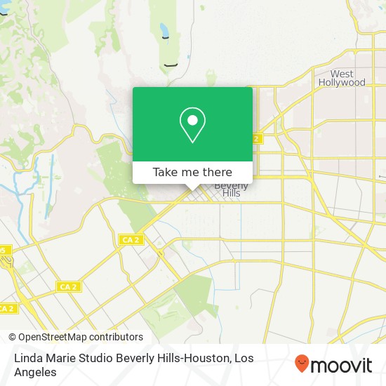 Linda Marie Studio Beverly Hills-Houston map
