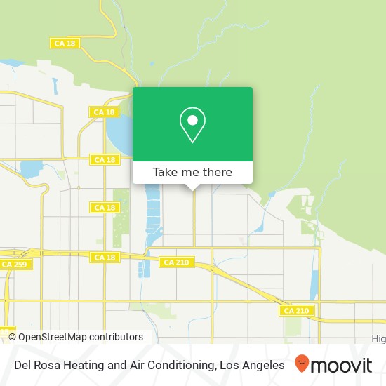 Del Rosa Heating and Air Conditioning map