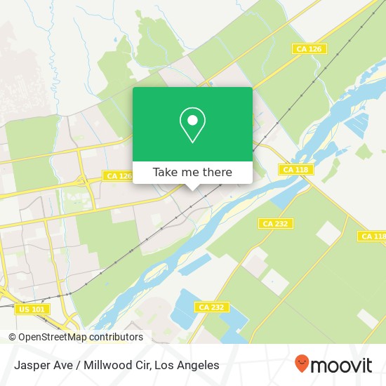 Mapa de Jasper Ave / Millwood Cir
