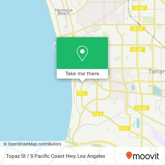 Mapa de Topaz St / S Pacific Coast Hwy