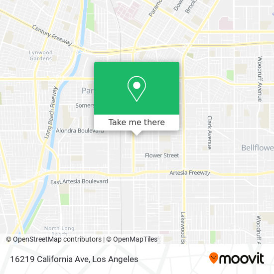 Mapa de 16219 California Ave