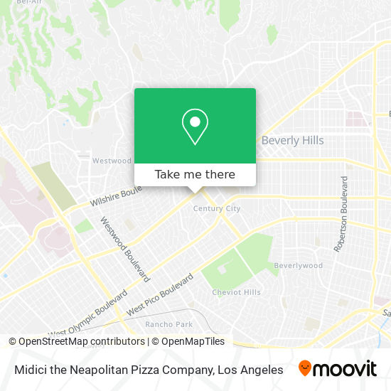 Mapa de Midici the Neapolitan Pizza Company